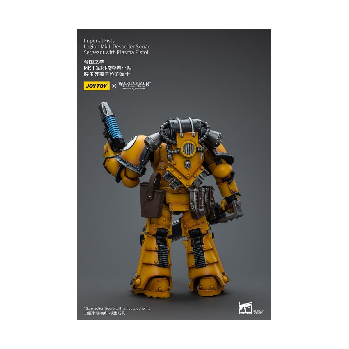 JoyToy - Imperial Fists - Legion MkIII Despoiler Squad Sergeant with Plasma Pistol - 1/18 - The Horus Heresy