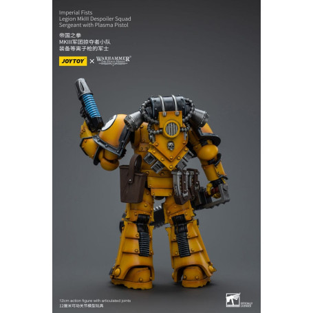 JoyToy - Imperial Fists - Legion MkIII Despoiler Squad Sergeant with Plasma Pistol - 1/18 - The Horus Heresy