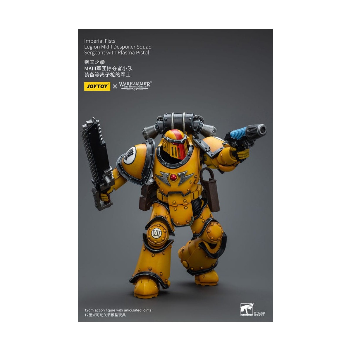 JoyToy - Imperial Fists - Legion MkIII Despoiler Squad Sergeant with Plasma Pistol - 1/18 - The Horus Heresy