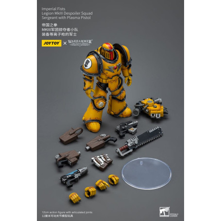 JoyToy - Imperial Fists - Legion MkIII Despoiler Squad Sergeant with Plasma Pistol - 1/18 - The Horus Heresy