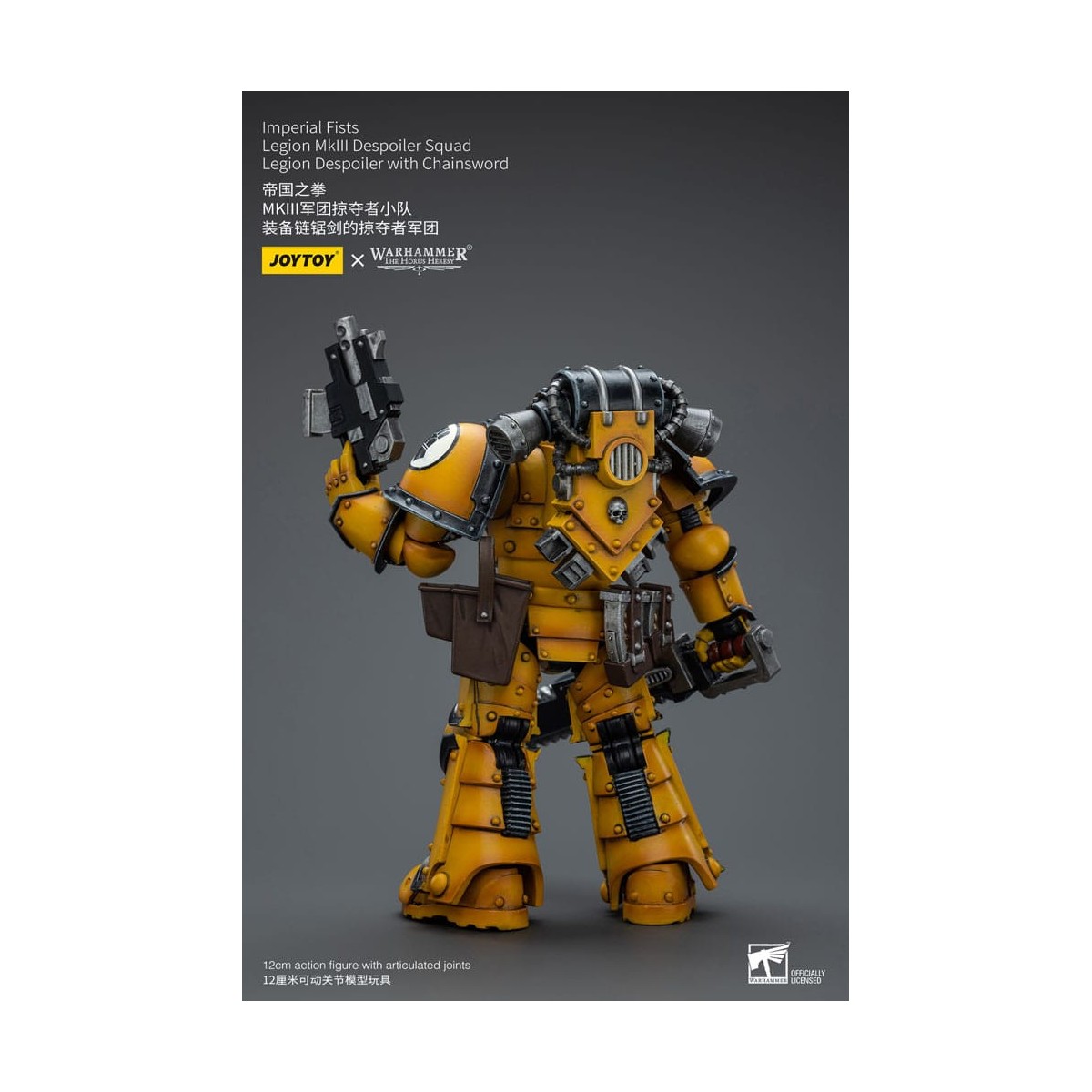 JoyToy - Imperial Fists - Imperial Fists Legion MkIII Despoiler Squad Legion Despoiler with Chainsword - 1/18