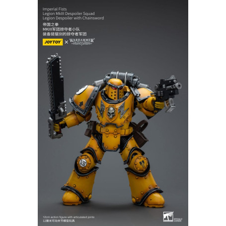JoyToy - Imperial Fists - Imperial Fists Legion MkIII Despoiler Squad Legion Despoiler with Chainsword - 1/18