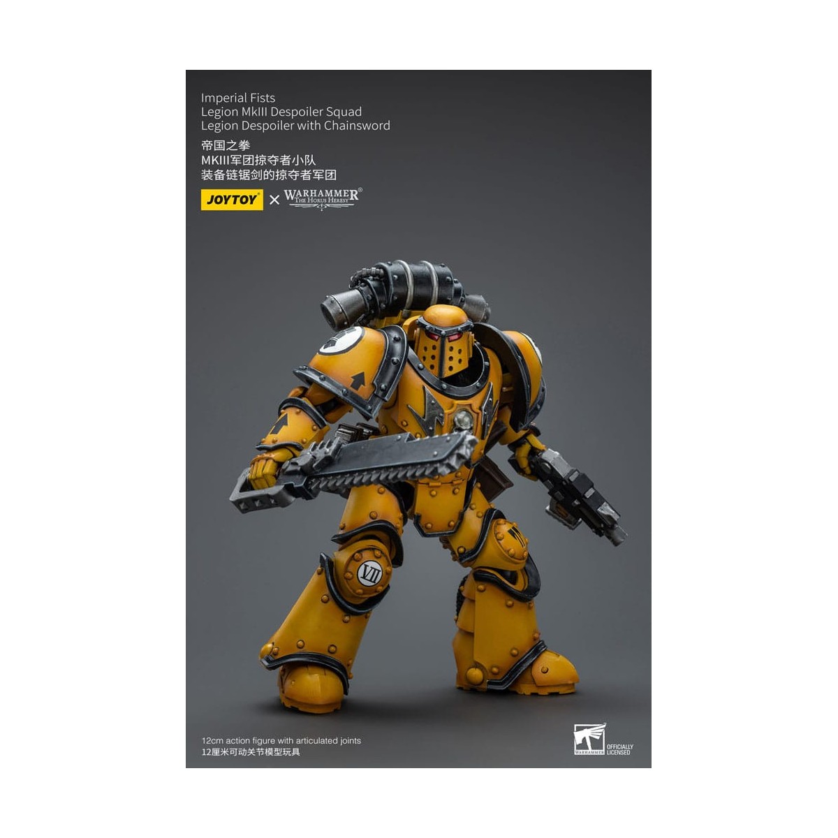 JoyToy - Imperial Fists - Imperial Fists Legion MkIII Despoiler Squad Legion Despoiler with Chainsword - 1/18