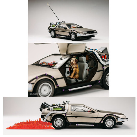 Takara Tomy - Back to the Future - Die Besetzung der Time Machine Replica DeLorean