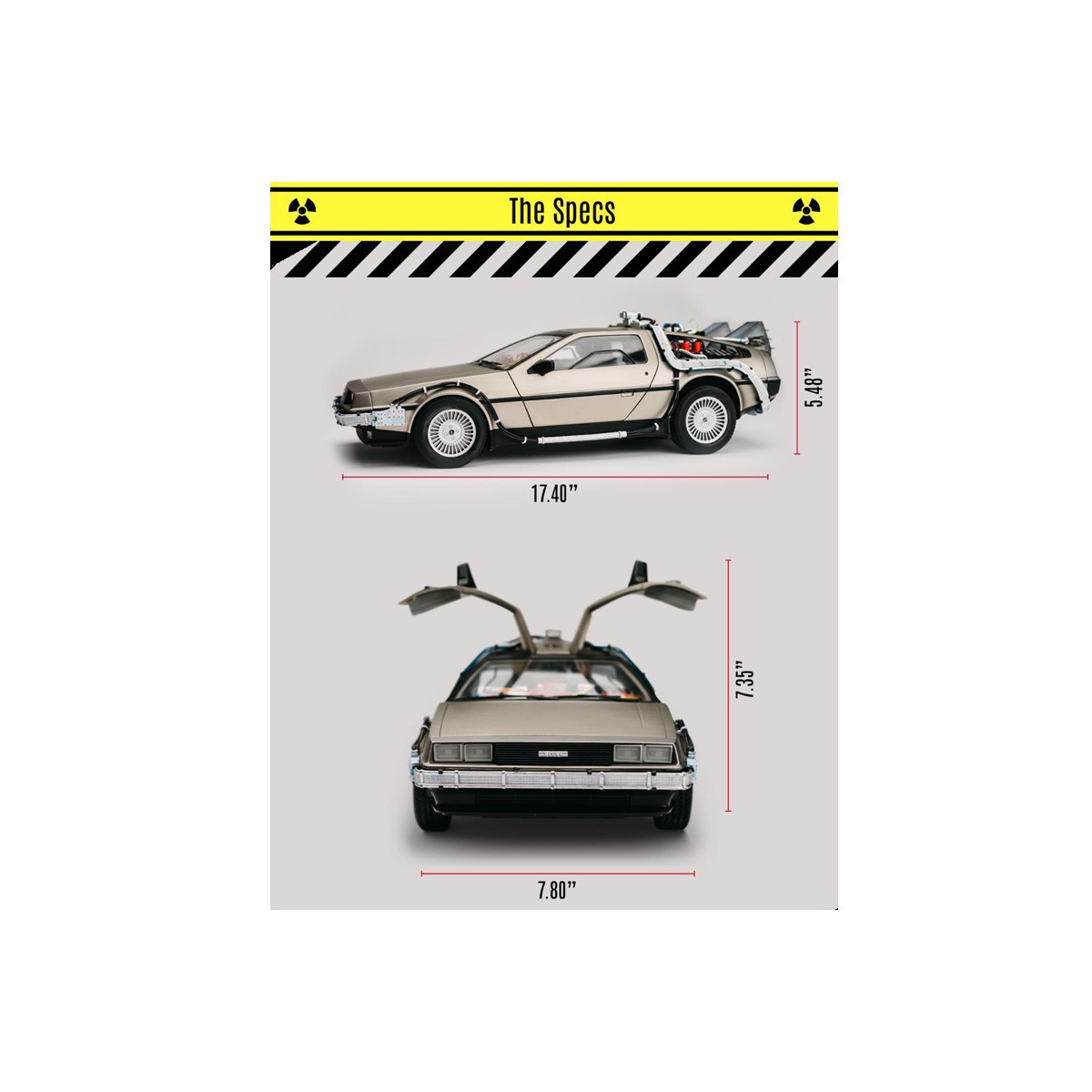 Takara Tomy - Back to the Future - Die Besetzung der Time Machine Replica DeLorean
