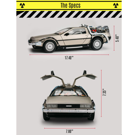 Takara Tomy - Back to the Future - Die Besetzung der Time Machine Replica DeLorean