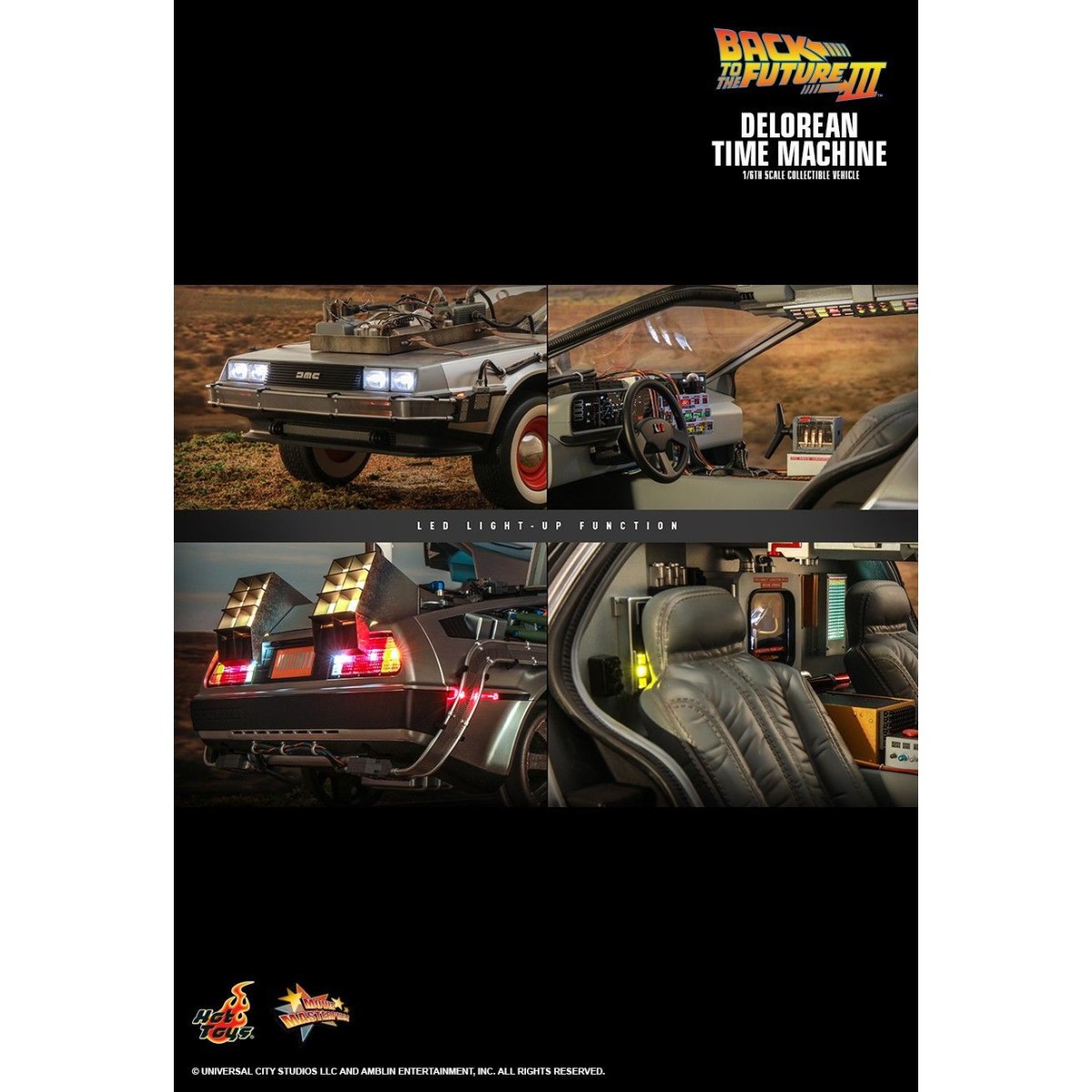 Hot Toys - Delorean Zurück in die Zukunft 3 1/6 - BTTF3