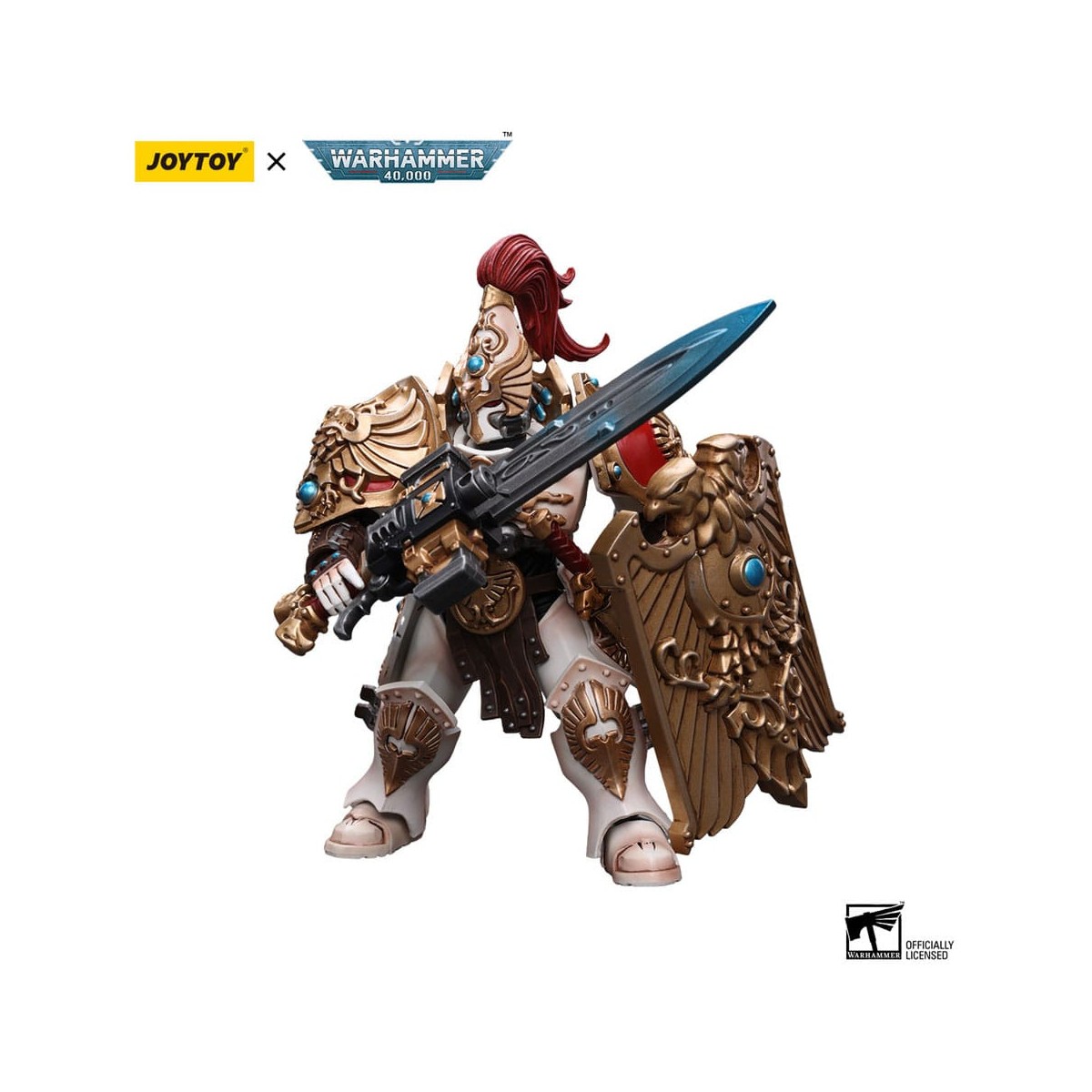 JoyToy Space Marines - Adeptus Custodes Solar Watch - Custodian Guard with Sentinel Blade and Praesidium Shield 1/18