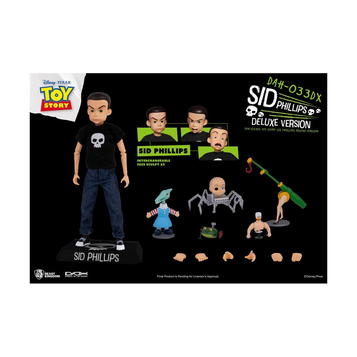 Beast Kingdom - Toy Story Sid Phillips Deluxe Version - Dynamic Action Heroes 1/9