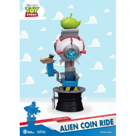 Beast Kingdom Disney - Coin Ride Series diorama - Alien Coin Ride Toy Story - D-Stage