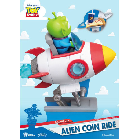 Beast Kingdom Disney - Coin Ride Series diorama - Alien Coin Ride Toy Story - D-Stage