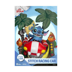 Beast Kingdom Disney STITCH diorama Stitch Racing Car - D-Stage Story Book Series
