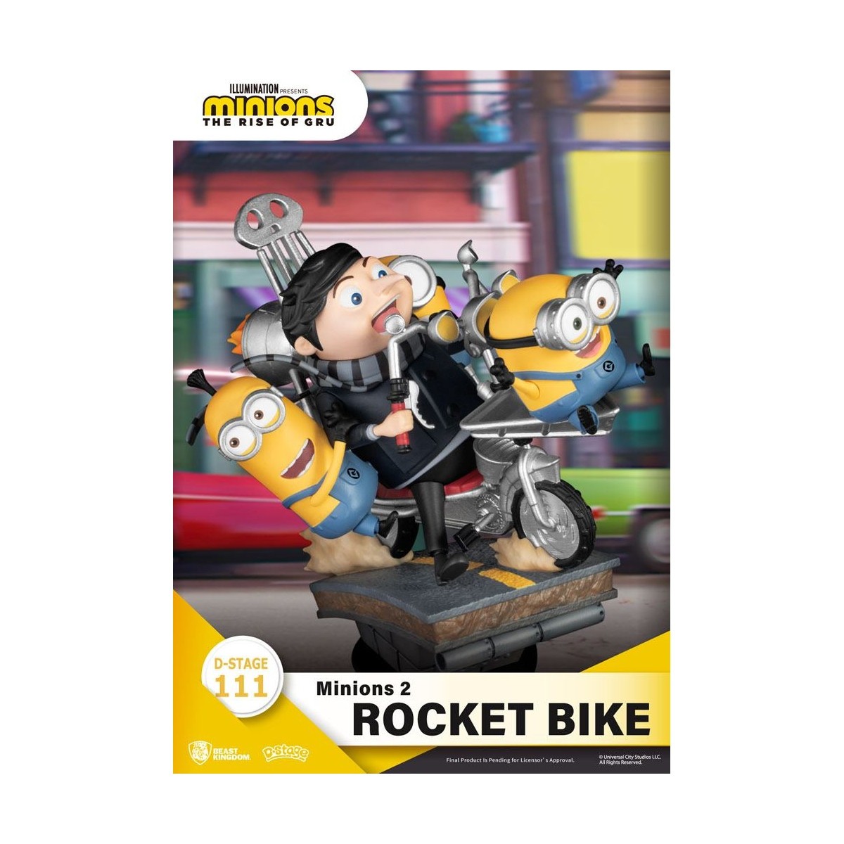 Beast Kingdom Die Minions 2 Diorama Rocket Bike - D-Stage Story Book Series