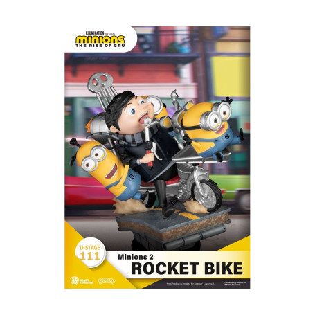 Beast Kingdom Die Minions 2 Diorama Rocket Bike - D-Stage Story Book Series