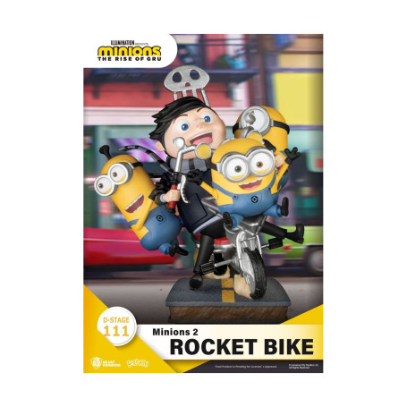 Beast Kingdom Die Minions 2 Diorama Rocket Bike - D-Stage Story Book Series