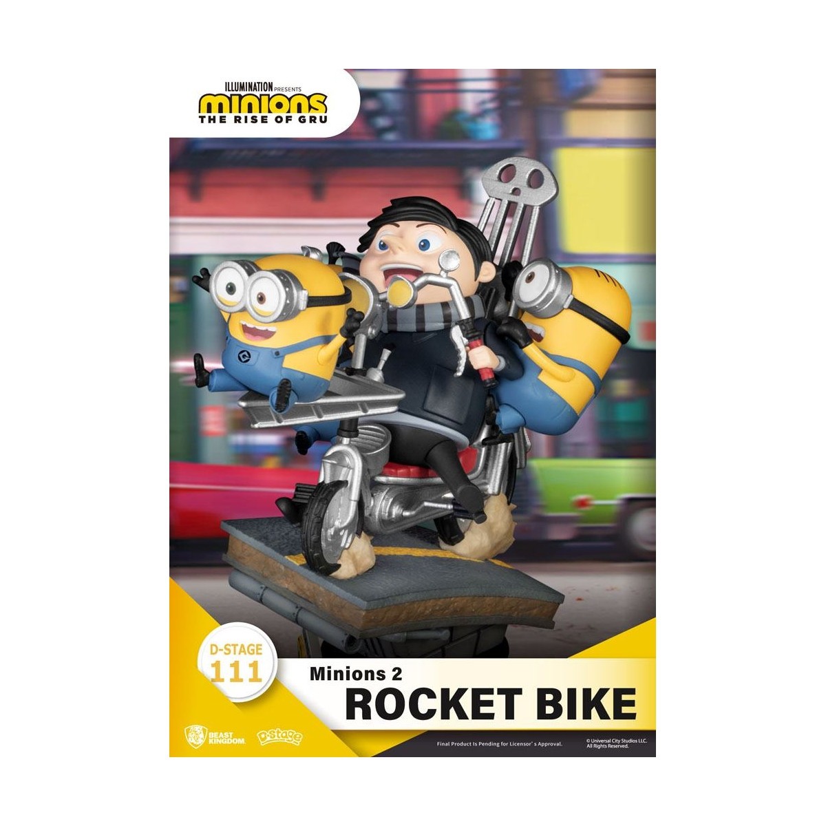 Beast Kingdom Die Minions 2 Diorama Rocket Bike - D-Stage Story Book Series