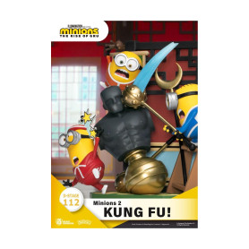 Beast Kingdom Die Minions 2 Kung Fu Diorama! - D-Stage Story Book Series