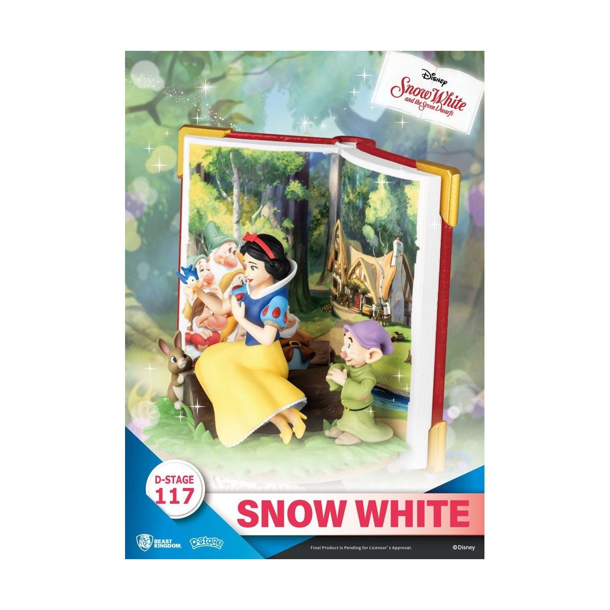 Beast Kingdom Disney Die Schöne & das Biest Diorama SCHNEEWEISS - D-Stage Story Book Series