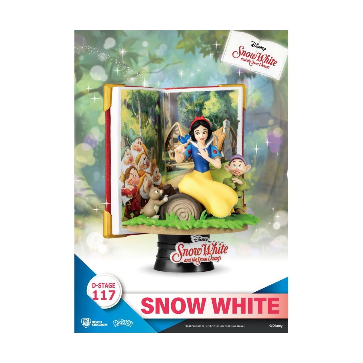 Beast Kingdom Disney Die Schöne & das Biest Diorama SCHNEEWEISS - D-Stage Story Book Series