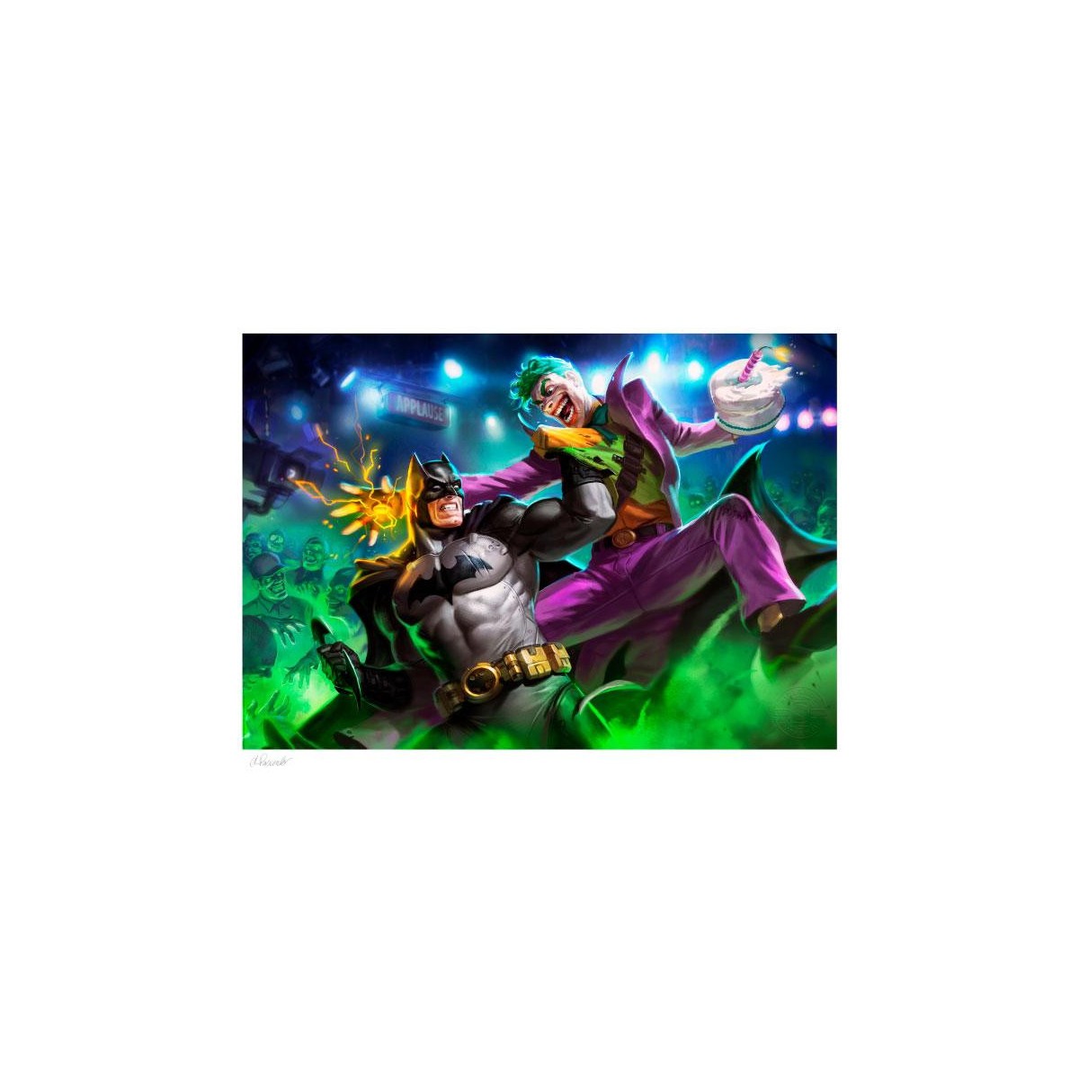 Sideshow DC Comics Print - Art Print Batman vs. The Joker 46 x 61 cm - ungerahmt