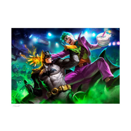 Sideshow DC Comics Print - Art Print Batman vs. The Joker 46 x 61 cm - ungerahmt