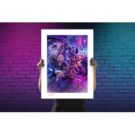 Sideshow DC Comics Druck - Art Print Birds of Prey by John Keaveney 46 x 61 cm - ungerahmt