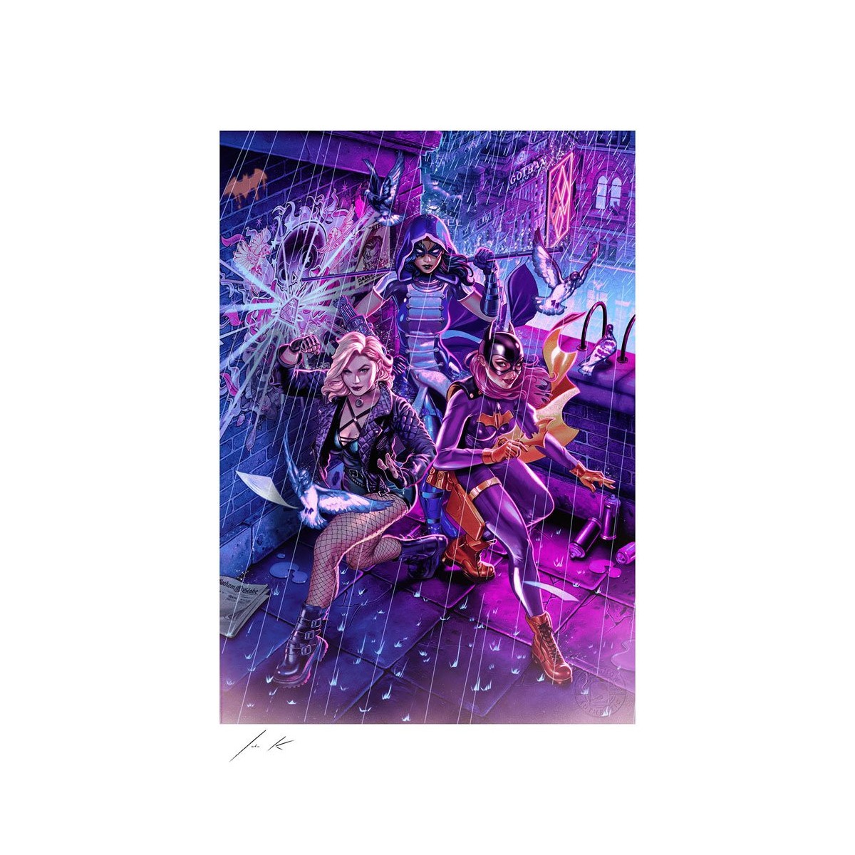 Sideshow DC Comics Druck - Art Print Birds of Prey by John Keaveney 46 x 61 cm - ungerahmt