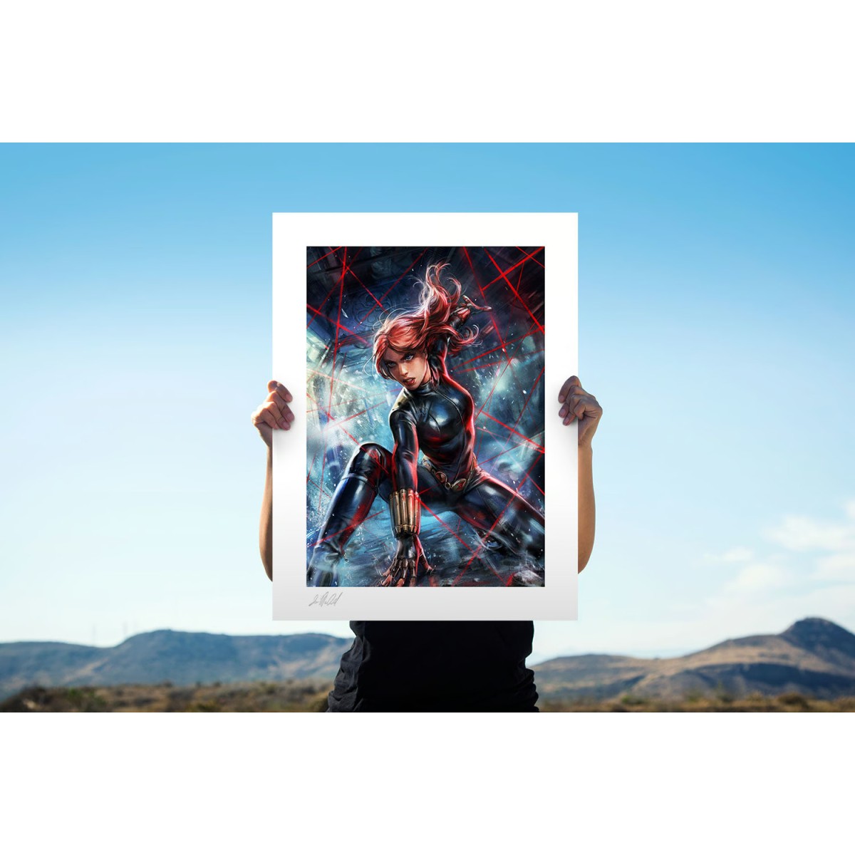 Sideshow Marvel Druck - Art Print Black Widow - 46 x 61 cm - ungerahmt