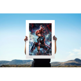 Sideshow Marvel Druck - Art Print Black Widow - 46 x 61 cm - ungerahmt