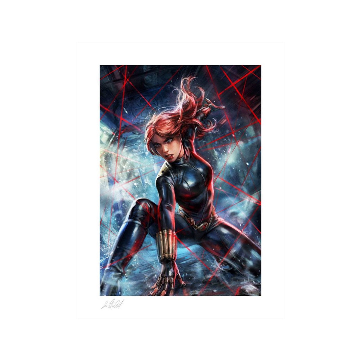 Sideshow Marvel Druck - Art Print Black Widow - 46 x 61 cm - ungerahmt