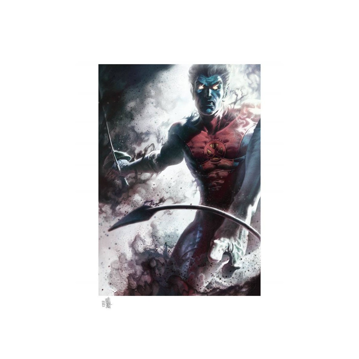 Sideshow Marvel Druck X-Men - Art Print Nightcrawler - 46 x 61 cm - ungerahmt