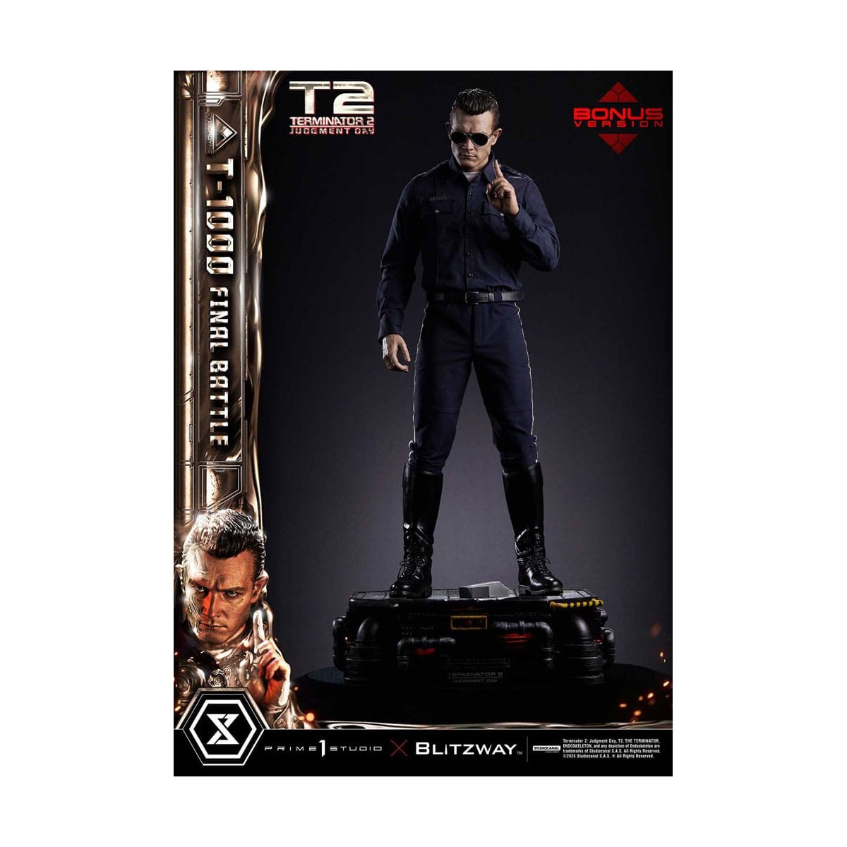 Prime 1 - Terminator 2 Judgment Day T-1000 Final Battle Deluxe Bonus Version - Museum Masterline Series 1/3