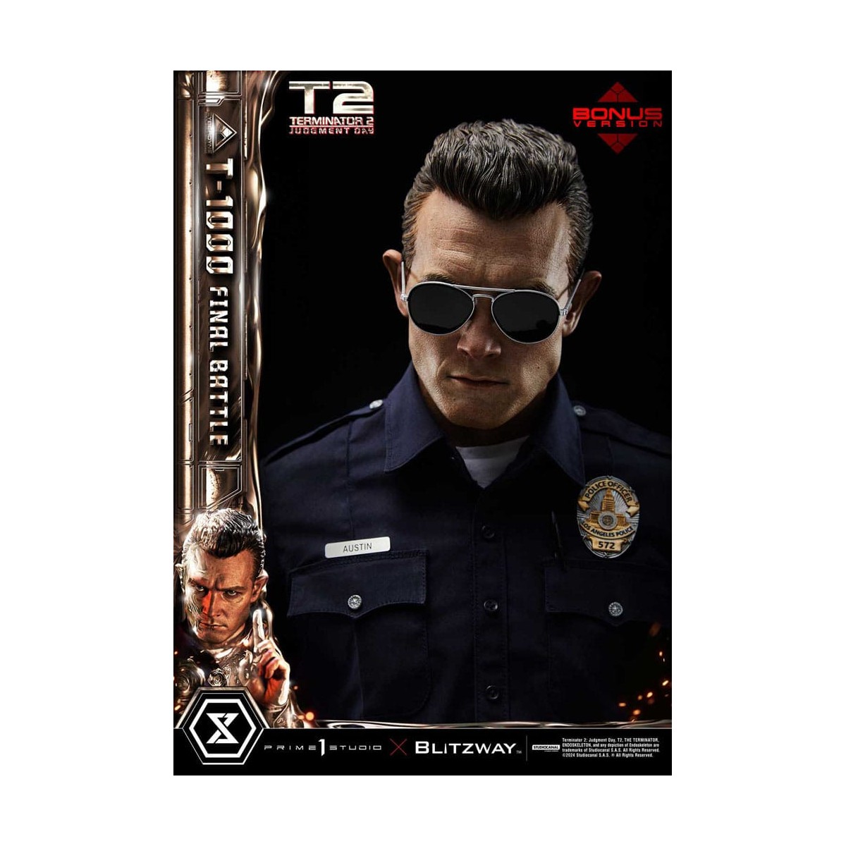 Prime 1 - Terminator 2 Judgment Day T-1000 Final Battle Deluxe Bonus Version - Museum Masterline Series 1/3
