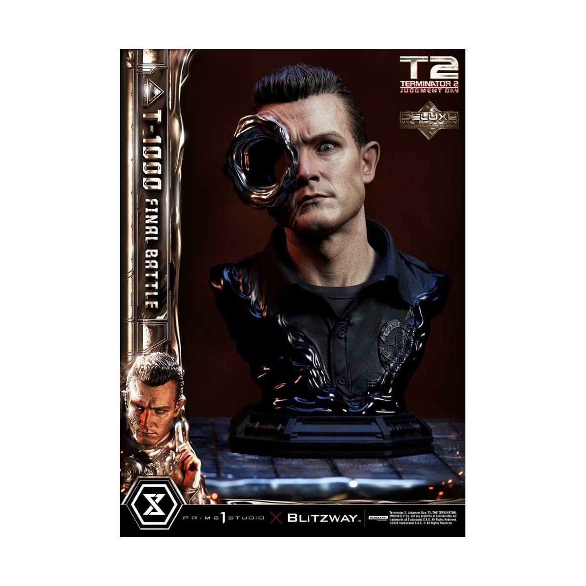 Prime 1 - Terminator 2 Judgment Day T-1000 Final Battle Deluxe Bonus Version - Museum Masterline Series 1/3