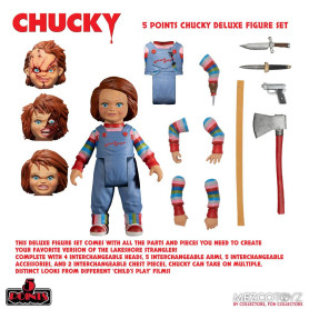 Mezco 5 Points - Chucky Deluxe Figurenset - Child's Play