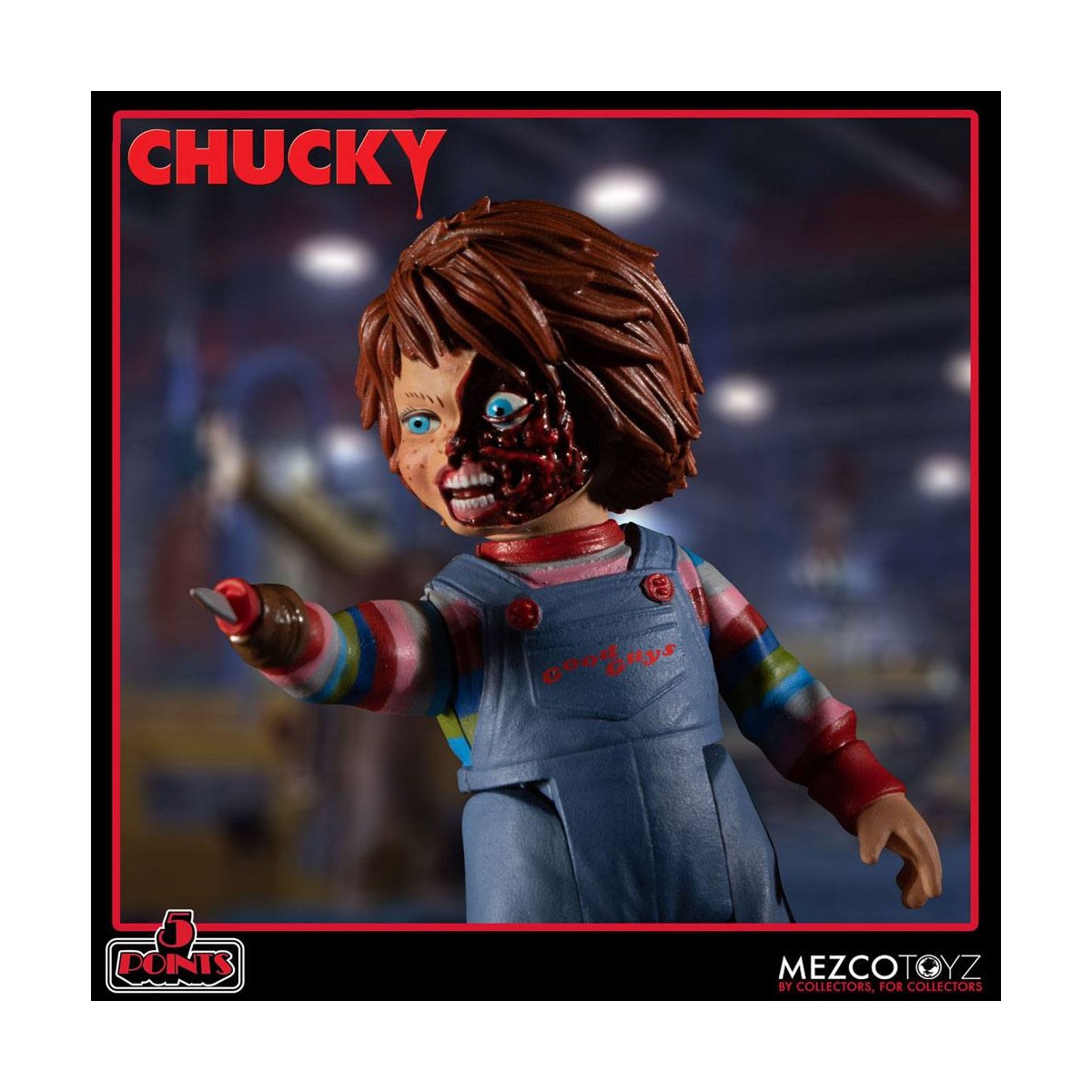 Mezco 5 Points - Chucky Deluxe Figurenset - Child's Play