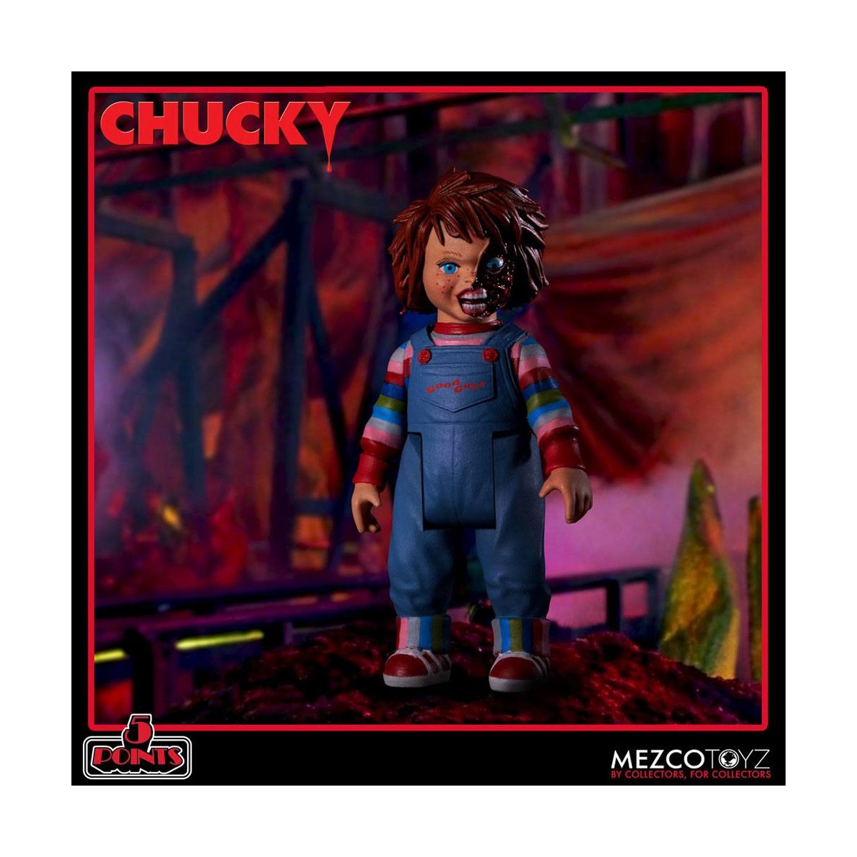 Mezco 5 Points - Chucky Deluxe Figurenset - Child's Play