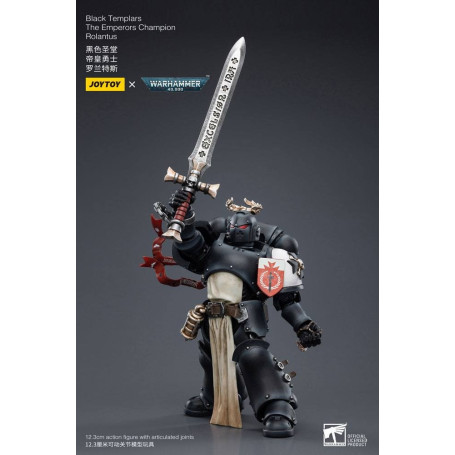 JoyToy Space Marines - Black Templar - The Emperors Champion Rolantus 1/18 - Warhammer 40K