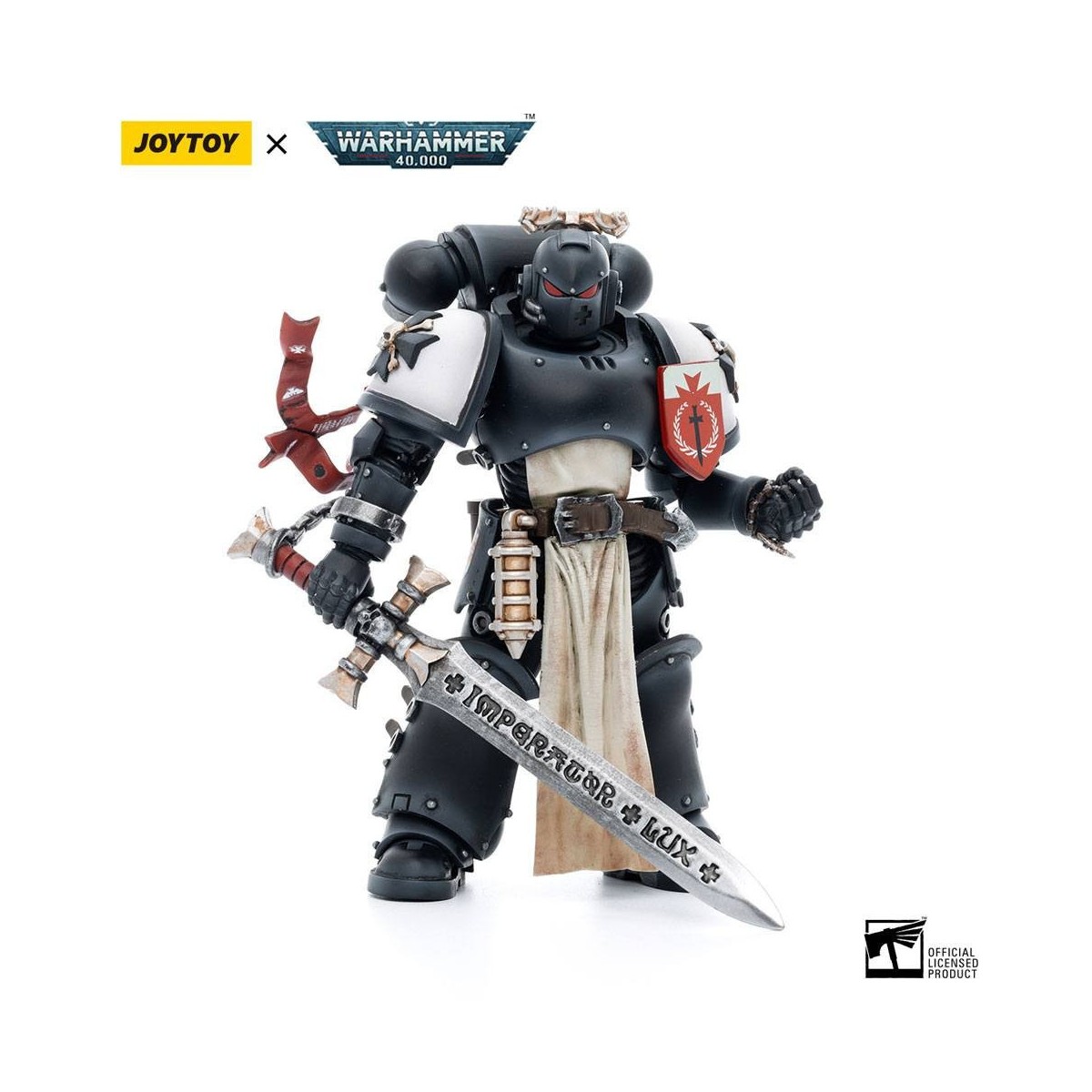 JoyToy Space Marines - Black Templar - The Emperors Champion Rolantus 1/18 - Warhammer 40K