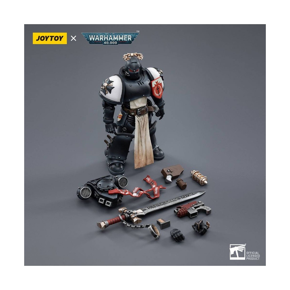 JoyToy Space Marines - Black Templar - The Emperors Champion Rolantus 1/18 - Warhammer 40K