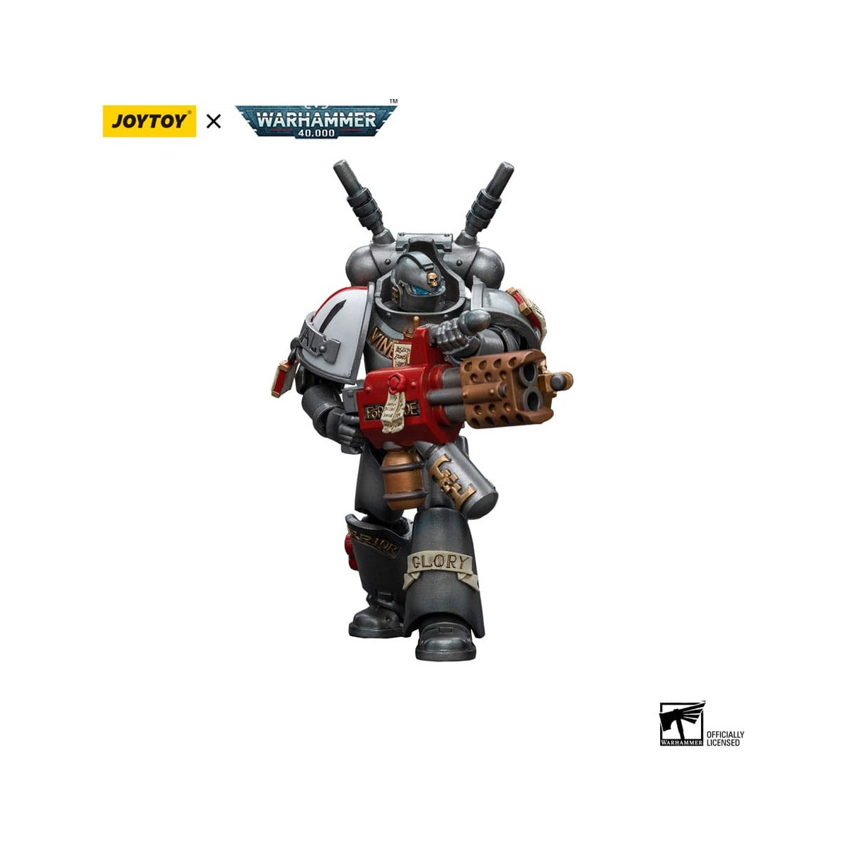 JoyToy Space Marines - Grey Knights - Interceptor Squad Interceptor with Incinerator 1/18 - Warhammer 40K