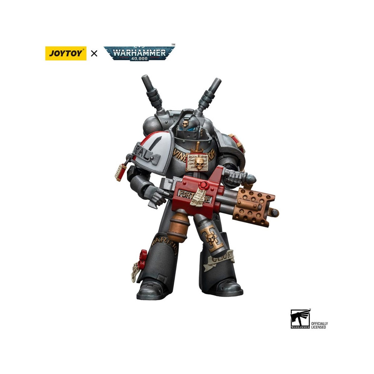 JoyToy Space Marines - Grey Knights - Interceptor Squad Interceptor with Incinerator 1/18 - Warhammer 40K