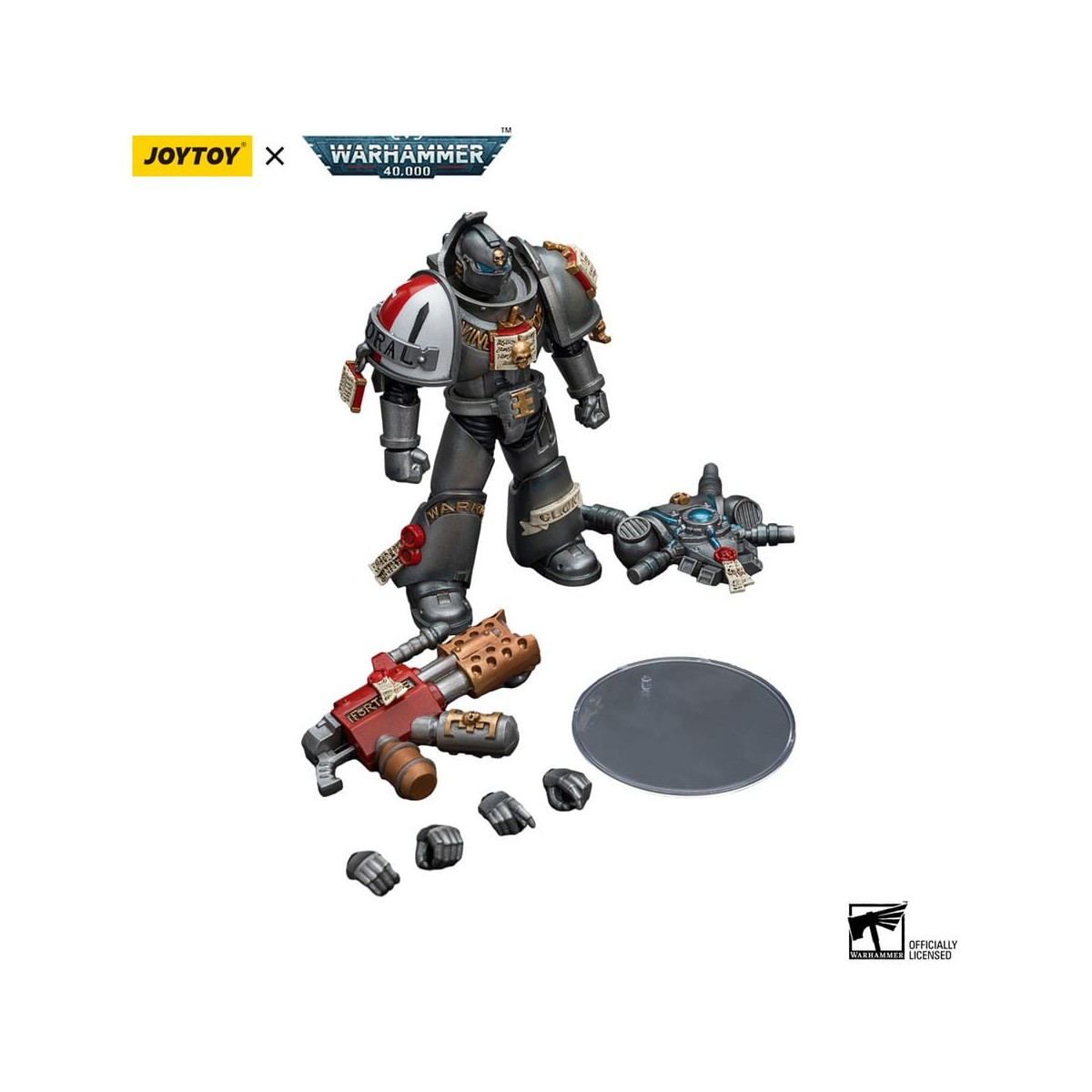 JoyToy Space Marines - Grey Knights - Interceptor Squad Interceptor with Incinerator 1/18 - Warhammer 40K
