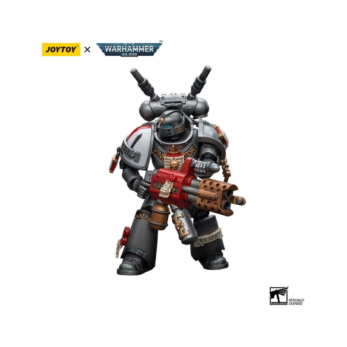 JoyToy Space Marines - Grey Knights - Interceptor Squad Interceptor with Incinerator 1/18 - Warhammer 40K