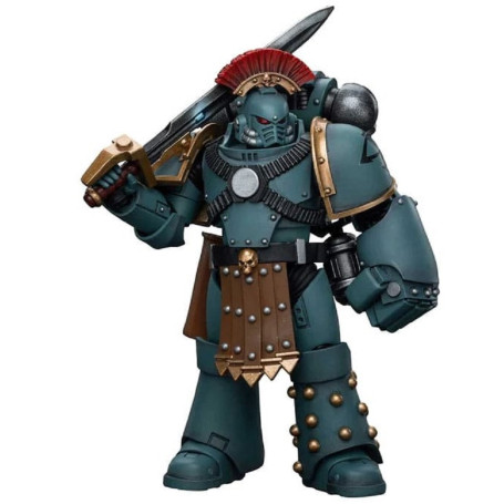 JoyToy Space Marines - Sons of Horus - MKIV Tactical Squad Sergeant with Power Fist 1/18 - Warhammer 40K