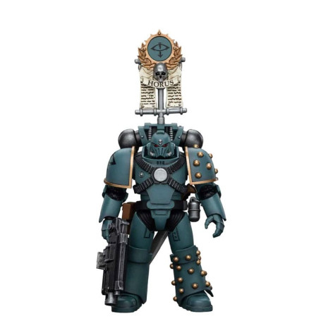 JoyToy Space Marines - Sons of Horus - MKIV Tactical Squad Legionary with Legion Vexilla 1/18 - Warhammer 40K