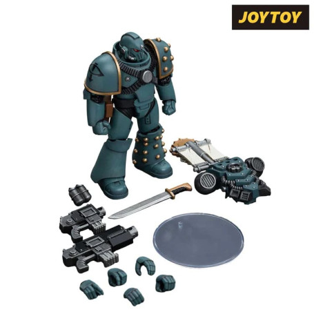 JoyToy Space Marines - Sons of Horus - MKIV Tactical Squad Legionary with Legion Vexilla 1/18 - Warhammer 40K