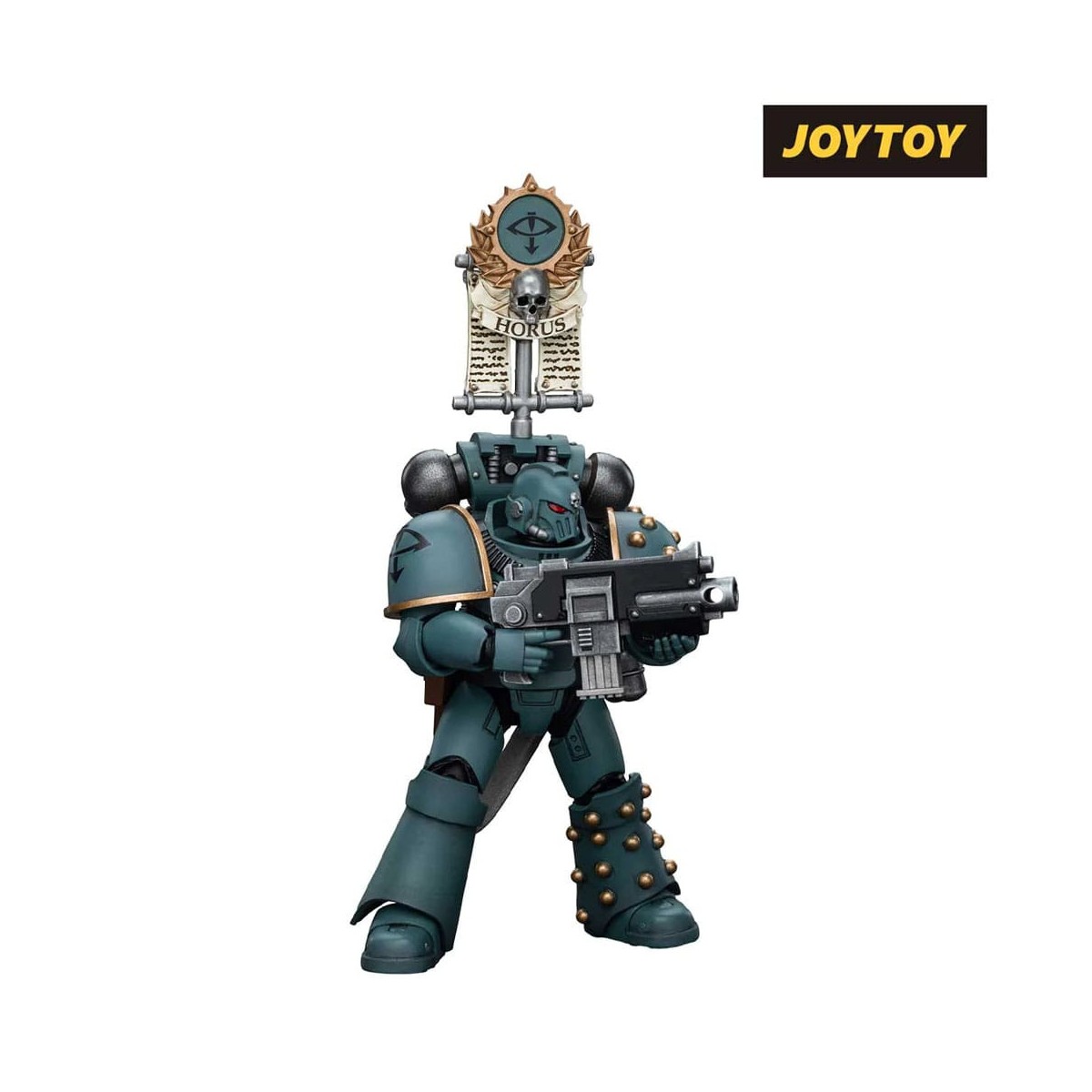 JoyToy Space Marines - Sons of Horus - MKIV Tactical Squad Legionary with Legion Vexilla 1/18 - Warhammer 40K