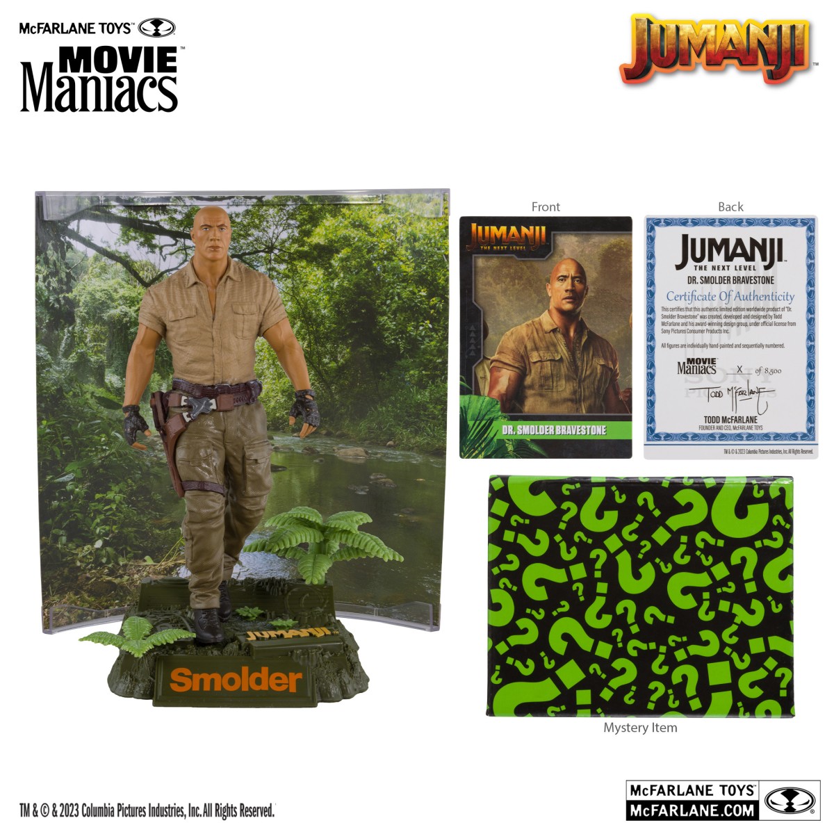 Mc Farlane - Jumanji: The Next Level Dr. Smolder Bravestone - Movie Maniacs
