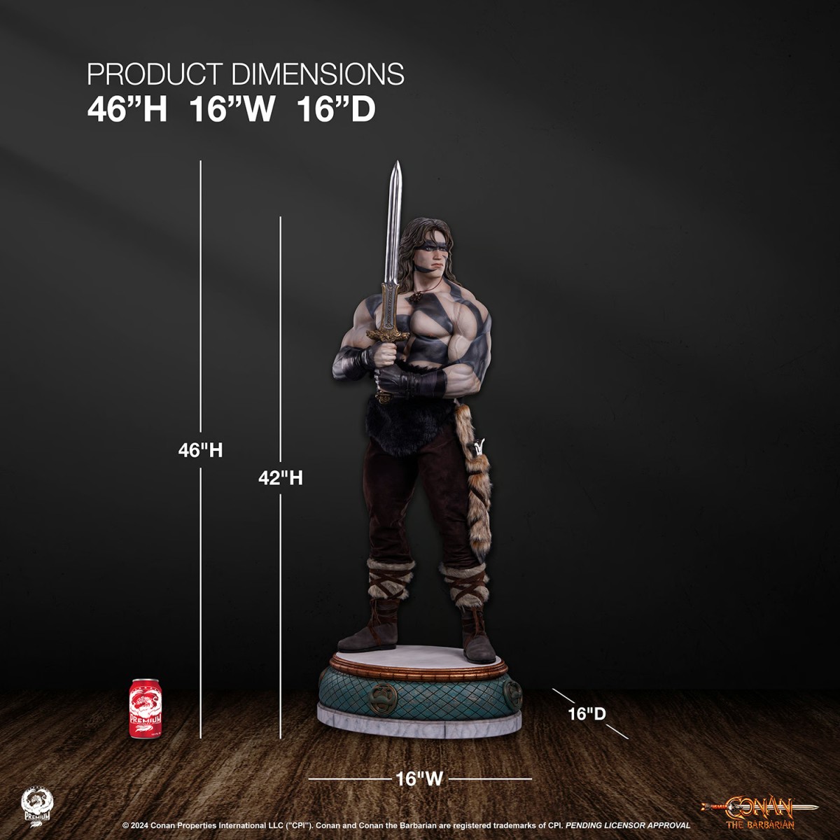 PCS Collectibles - CONAN WARPAINT 1/2 scale statue